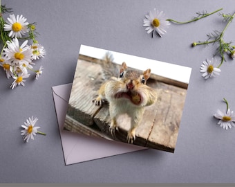 Chipmunk Full Cheeks Card