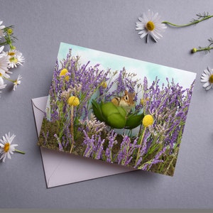 Chipmunk in the Flowers Notecard