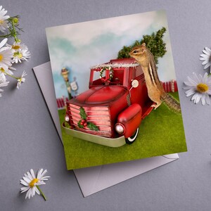 Chipmunk Christmas Truck