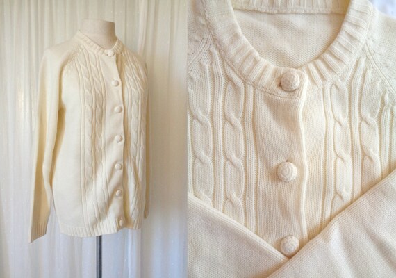 cream cable knit sweater