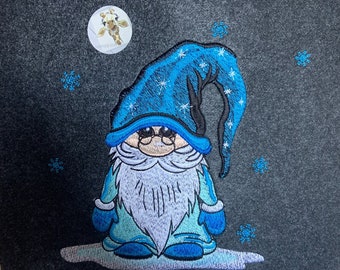 Gnome baskets bags,Laundry Bag, Felt Trug Bag,Embroidered Bag. Gong Bag, Wizard  Bag