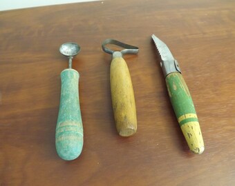 Green Kitchen Decoration Retro Kitchen Gadget Collection Farmhouse Kitchen Country Vintage Kitchen Tool Decor Peeler Pizza Cutter Opener