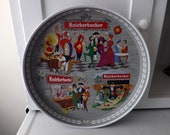 Knickerbocker Beer tray, metal, bar decor, vintage, decoration, liquor, beer, cocktails, bartender, red, gray, man cave, retro, wall