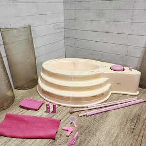 Vintage 1985 Barbie Swan Shower Parts: Replacement Pieces