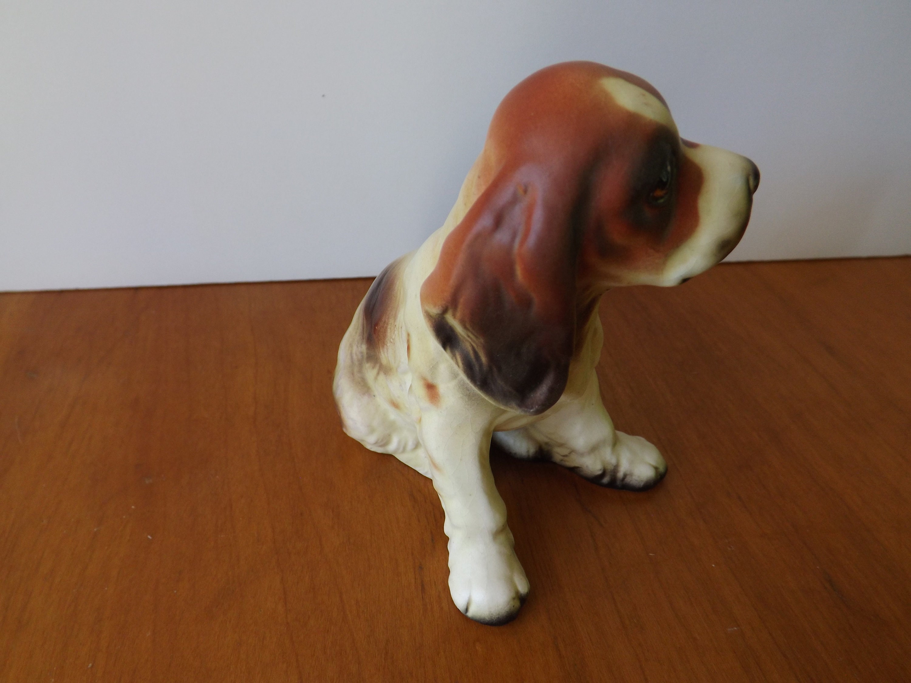 Porcelain dog figurine Lefton vintage small dogs animal Etsy