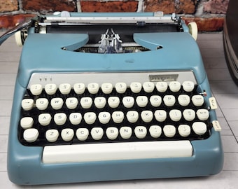 Vintage Smith Corona Sterling Typewriter: Office Desk Decor Display