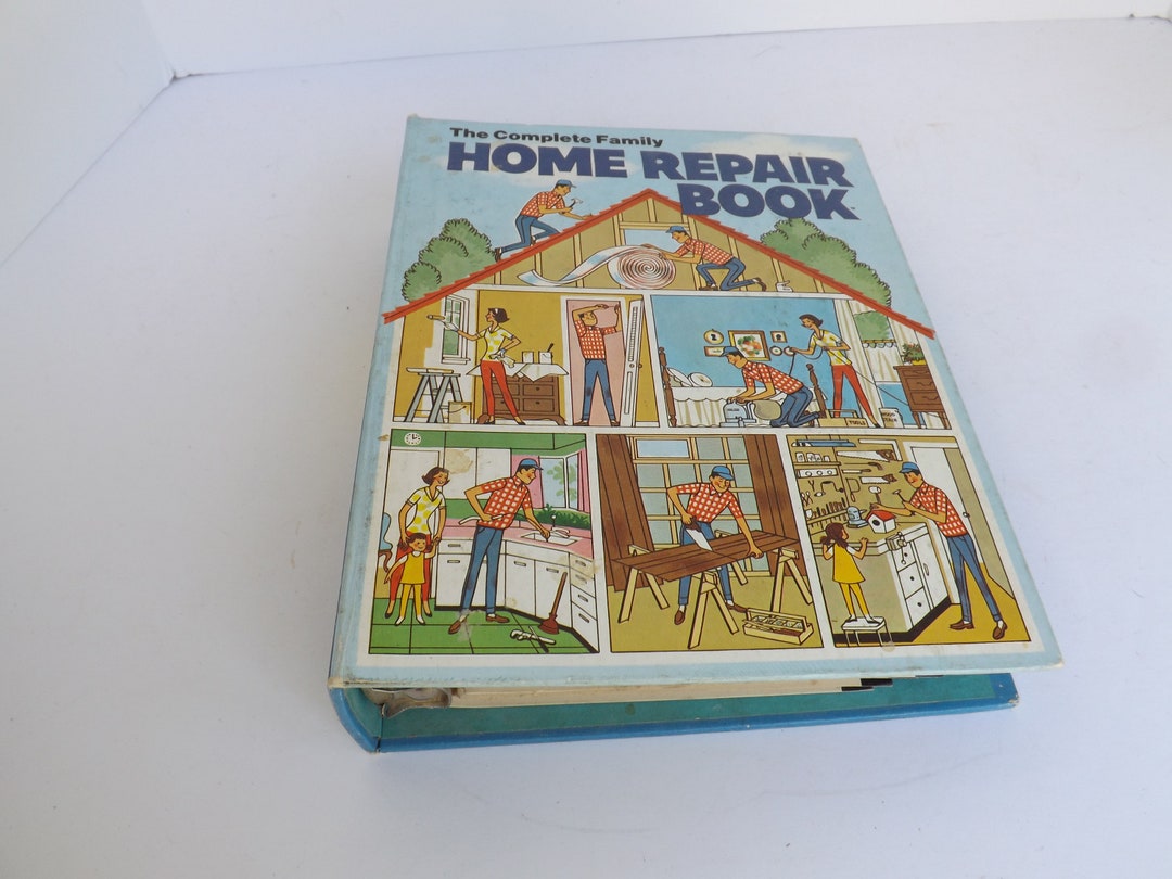 The Complete Family Home Repair Book Vintage Retro Display Etsy