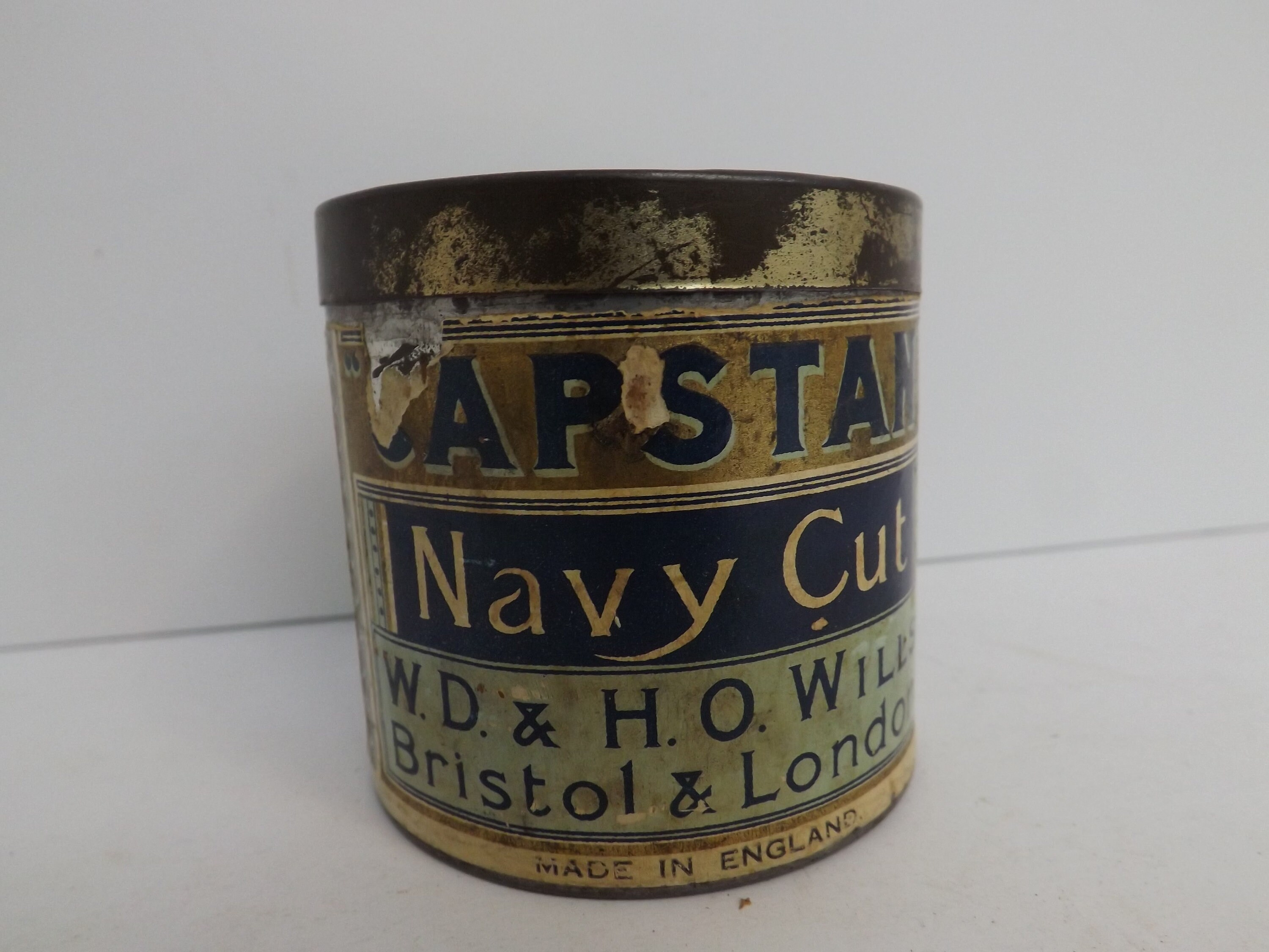Capstan Navy Cut Tobacco Tin Vintage Retro Collectible Etsy
