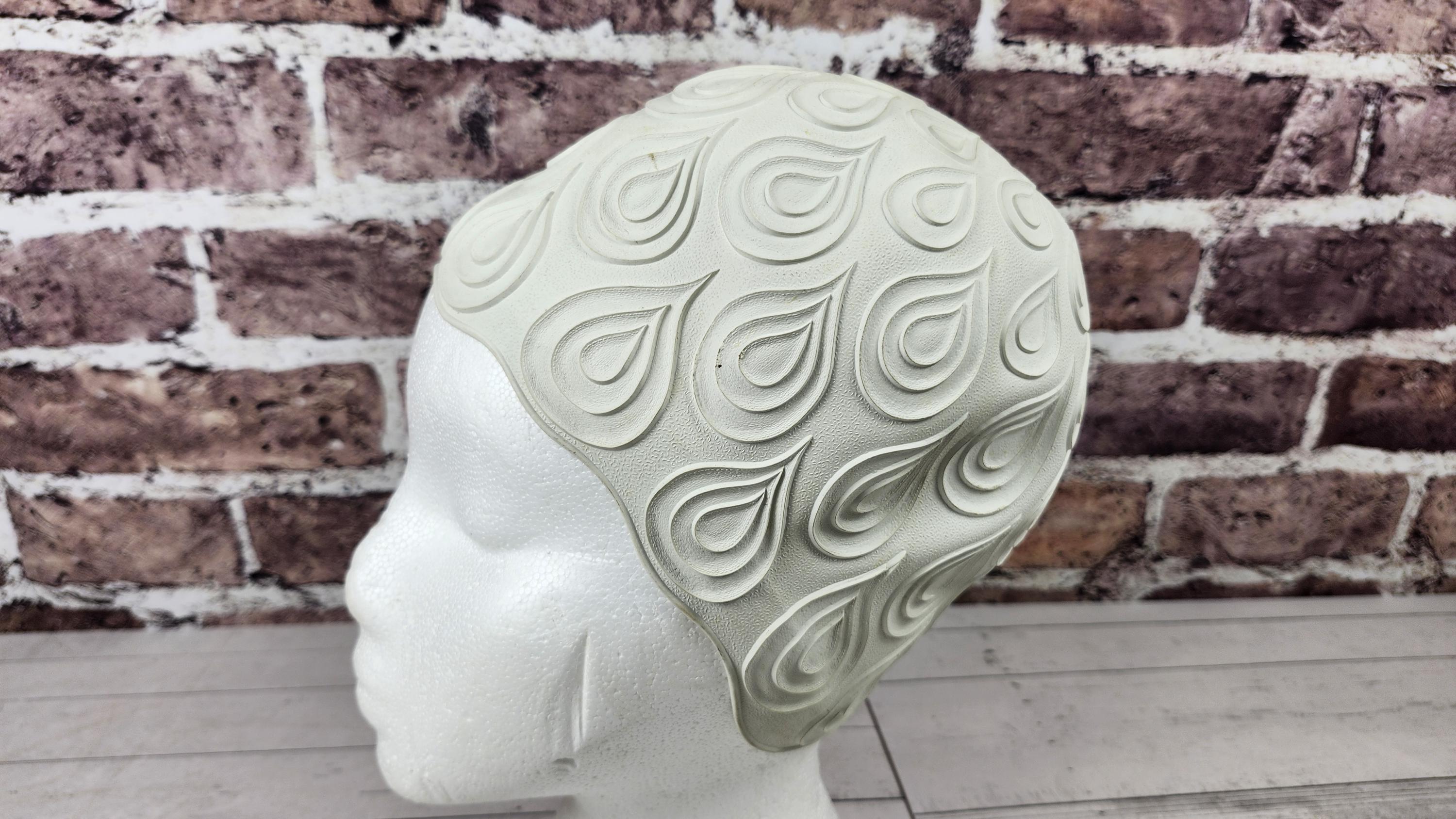 Vintage Jantzen rubber swim cap Jantzen White Rubber Bathing Swim Cap New Old Stock 1 - Etsy  main image 4
