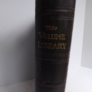 Volume Library, 1929, old, Educators Association, vintage retro, book, reference, decor decoration, display, book shelf,  office library