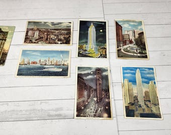 Vintage New York City Postcard Set: Retro NYC Decor