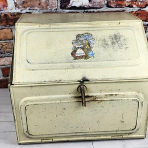Double Bread Box Vintage Metal - Etsy
