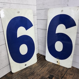 Vintage Metal Gas Station Price Signs (Set of 2)