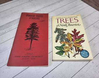 Vintage Tree Identification Books: Maine & North America Set