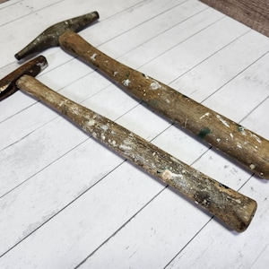 Vintage Jeweler Hammer Set: Rustic Industrial Decor