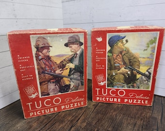 Juego de 2 rompecabezas de lujo Tuco vintage (300-500 piezas)