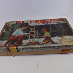 Vintage Erector Set No 4 1/2 in Cardboard Box