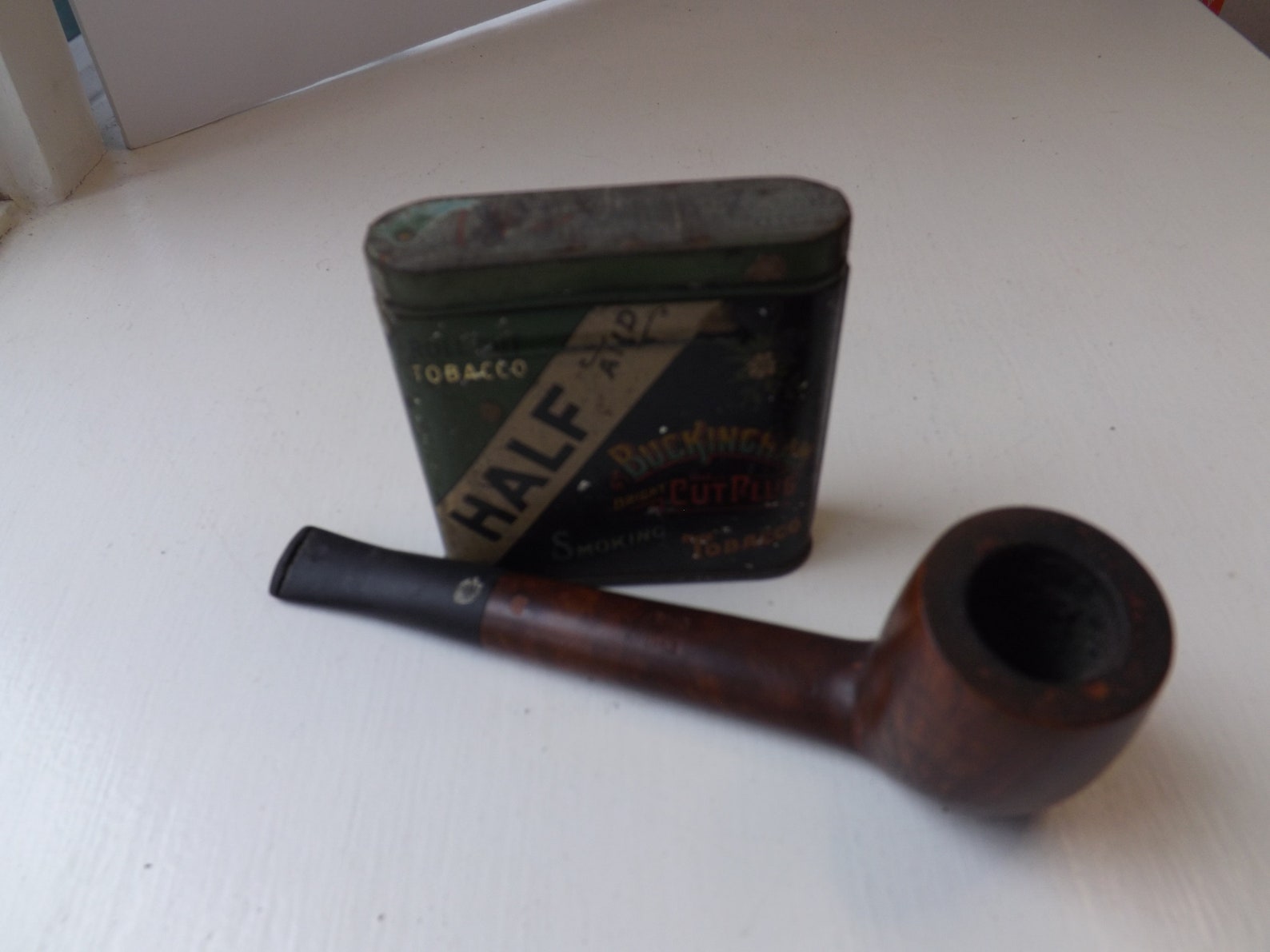 Half and Half Pipe Tobacco Tin Vintage Smoking Bar Decor Etsy