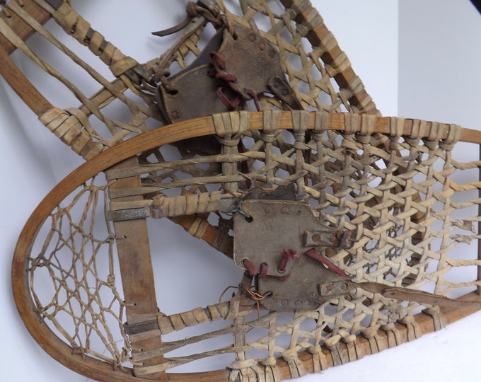 Bear Paw Snowshoes, Vintage, Snow Shoes, Winter, Sports, Decor