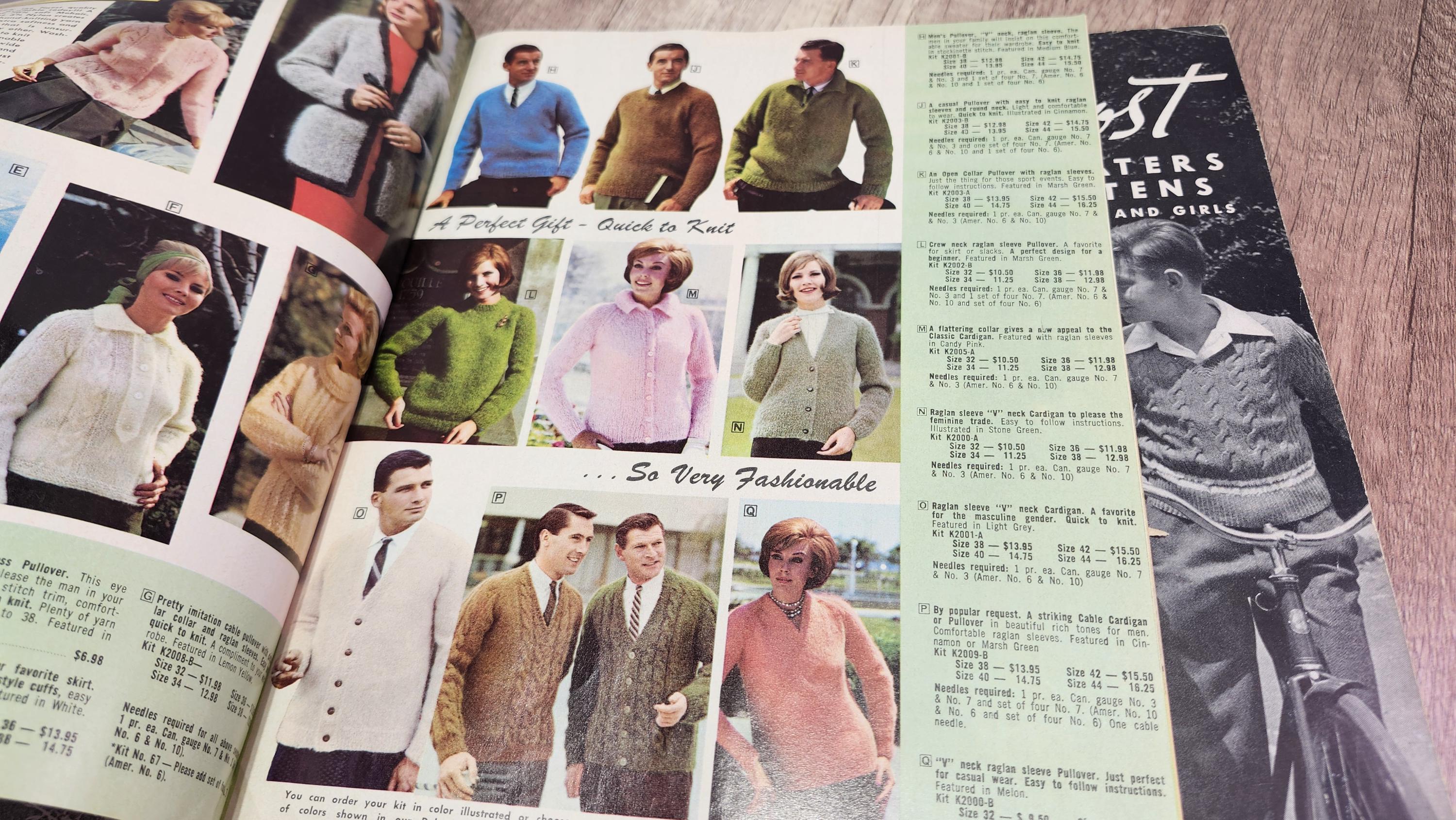 Vintage Knitting Pattern Booklets Set: 1940s-60s Craft Designs - Etsy