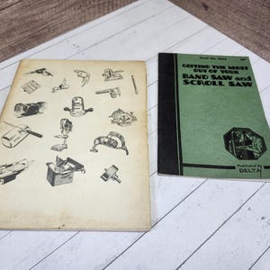 Vintage Tool Books Set: Delta Band Saw & US General Supply Catalog