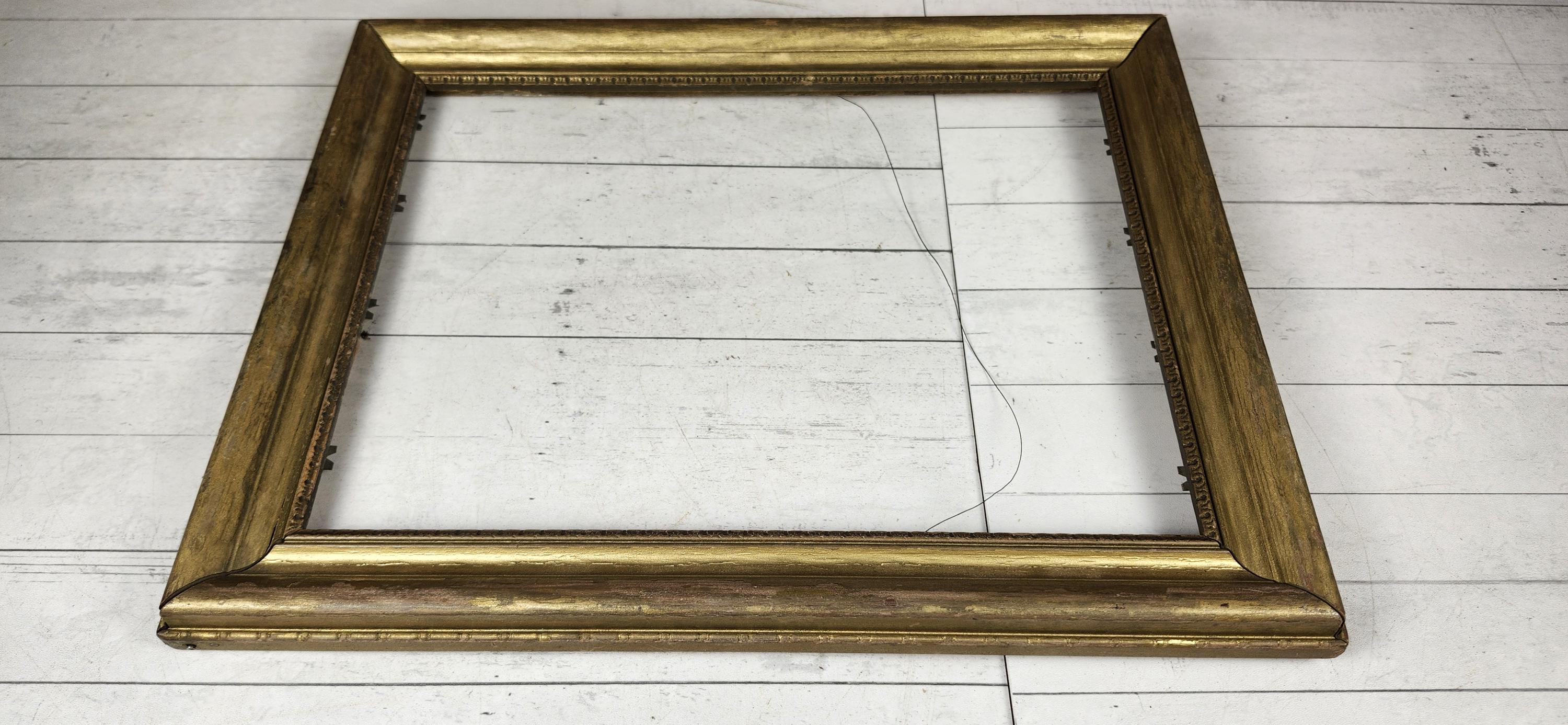 Vintage Gold Rectangle Wooden Frame: Gilded Wall Decor - Etsy