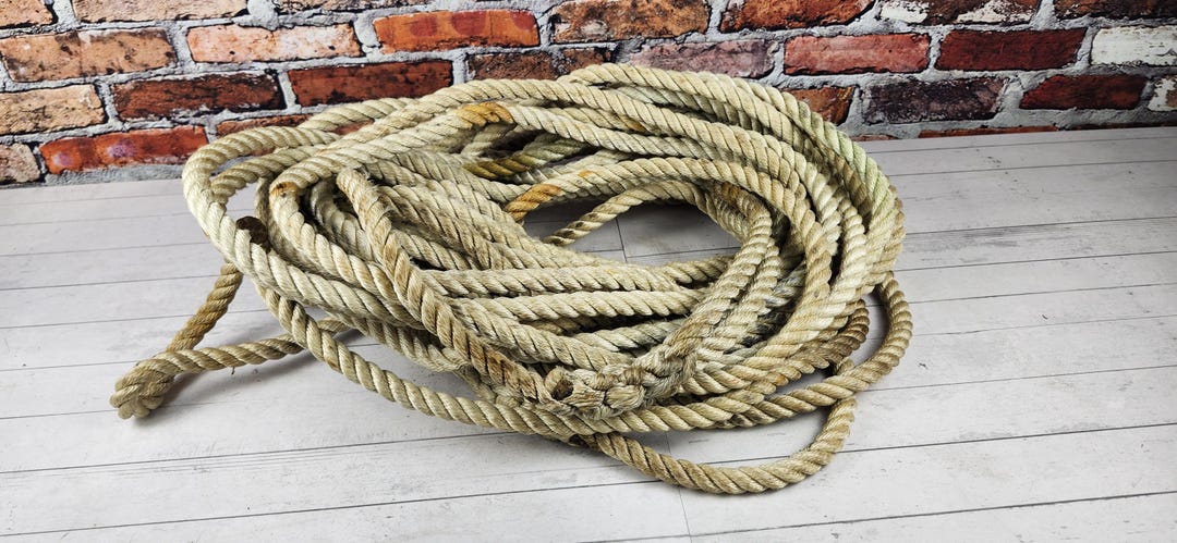 Coastal Ropes Vintage White Nautical Rope: Distressed Coastal Decor, 50 Ft. - Etsy