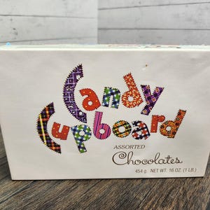 Vintage Candy Cupboard Chocolates Box: Kitchen Display Decor
