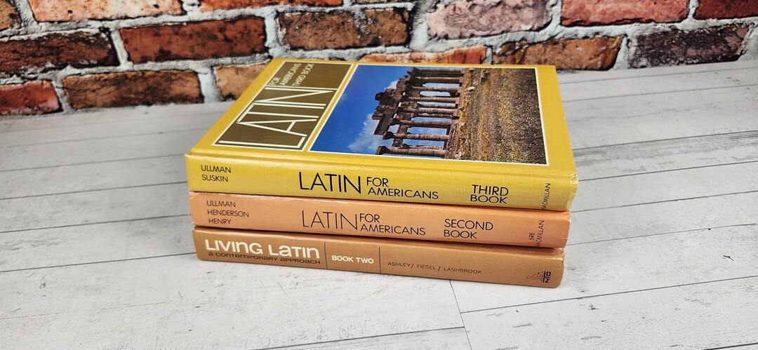 Vintage Latin Language Textbook Set: Ancient Rome, Hard Cover School ...