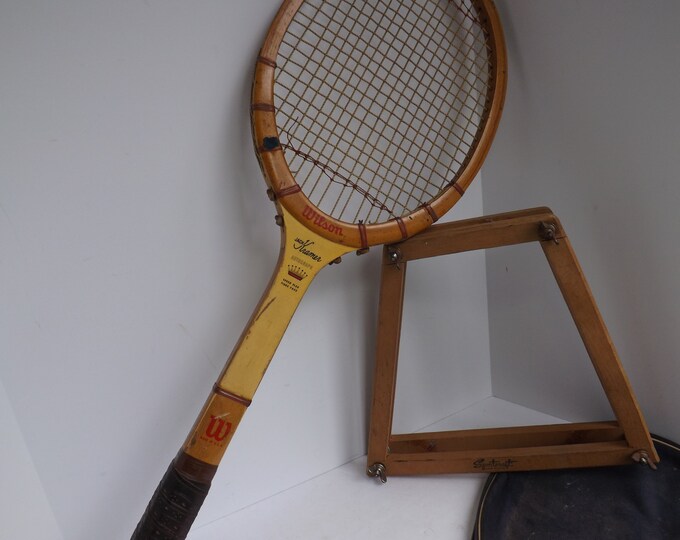 Wilson Tennis Racket, Jack Kramer, Frame, Vintage, Wood Wooden, Retro
