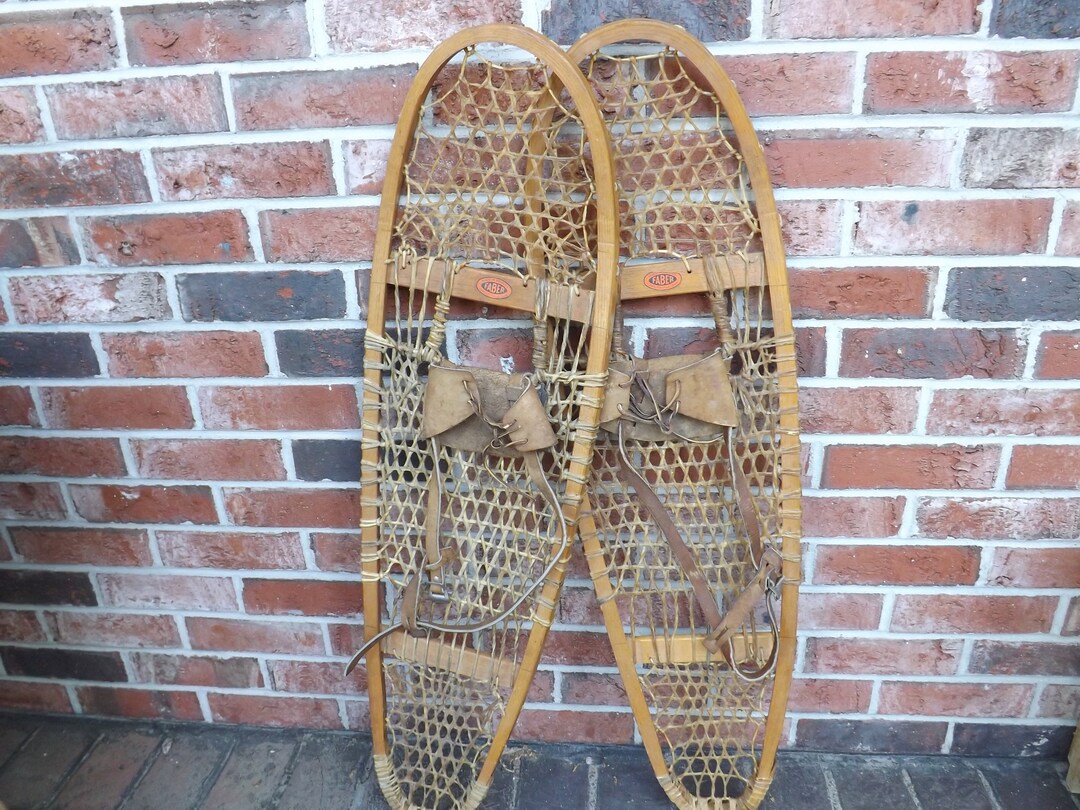 Faber Snowshoes, Vintage, Snow Shoes, Winter, Sports, Decor Decoration