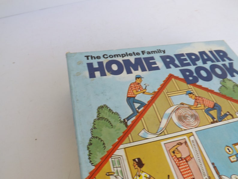 The Complete Family Home Repair Book Vintage Retro Display Etsy