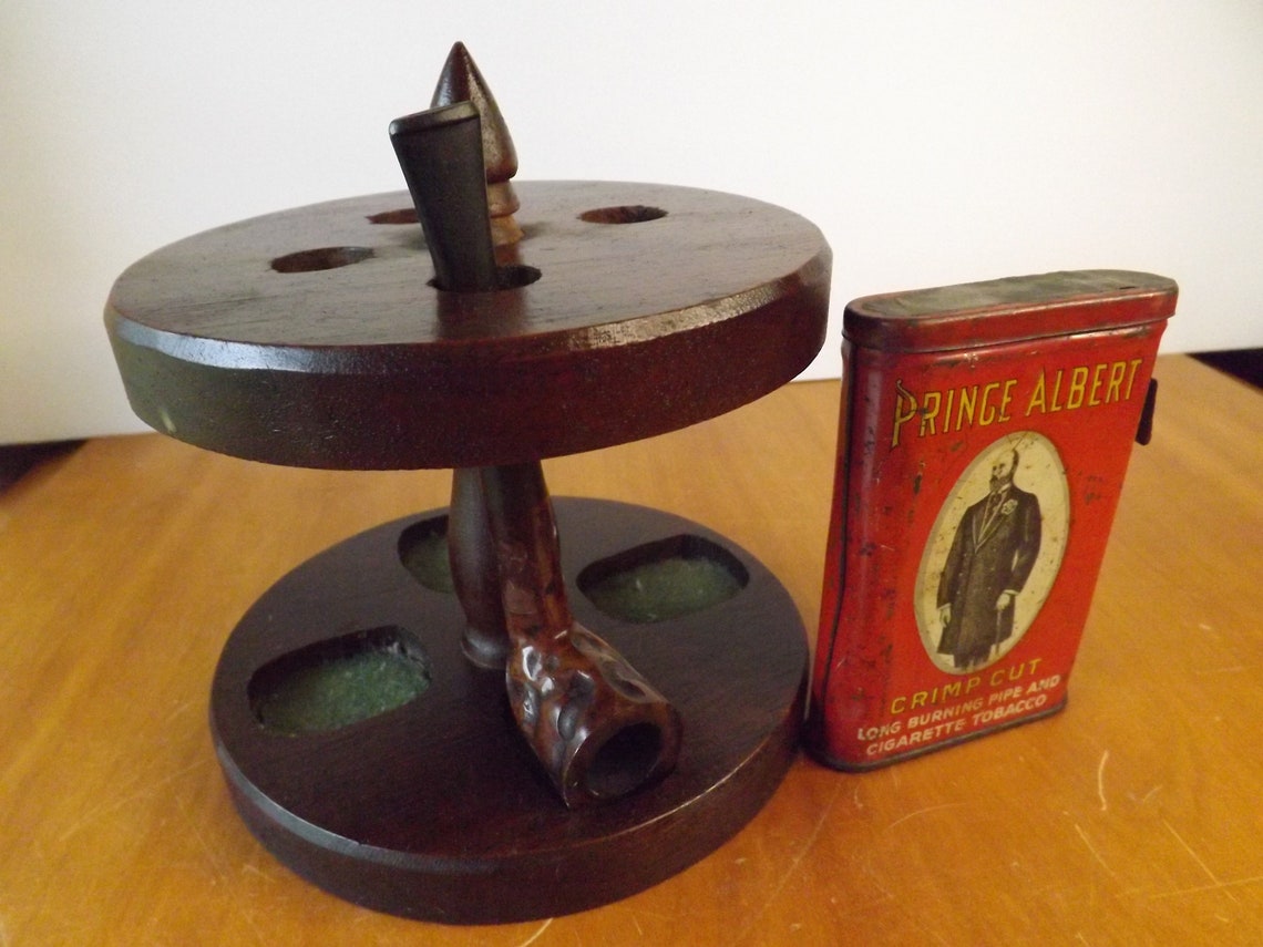 Wooden Pipe Stand Vintage Tobacco Smoking Rest Pipe Etsy