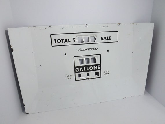 Vintage bennett shop gas pump