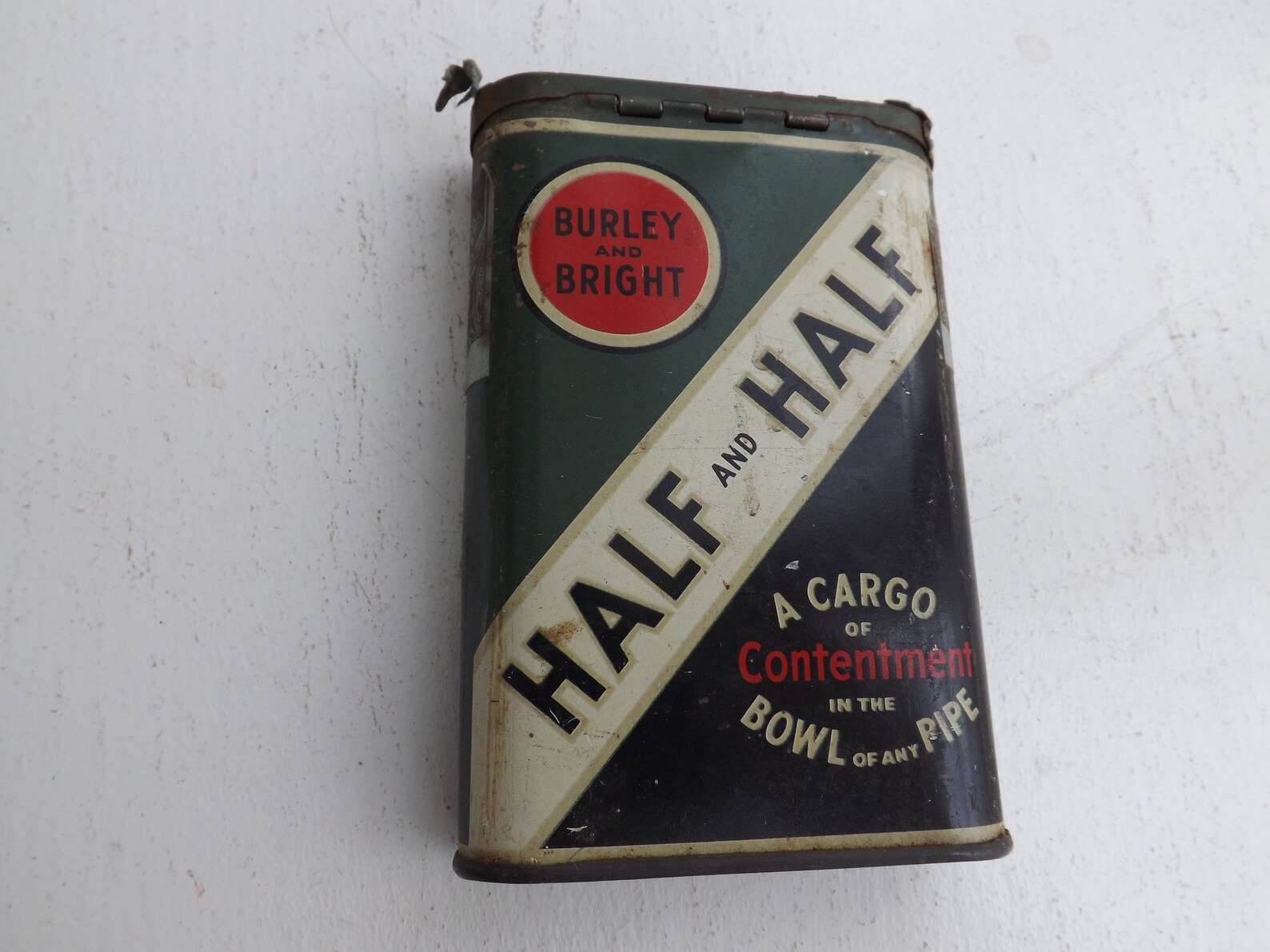 Half and Half Pipe Tobacco Tin Vintage Smoking Bar Decor Etsy UK