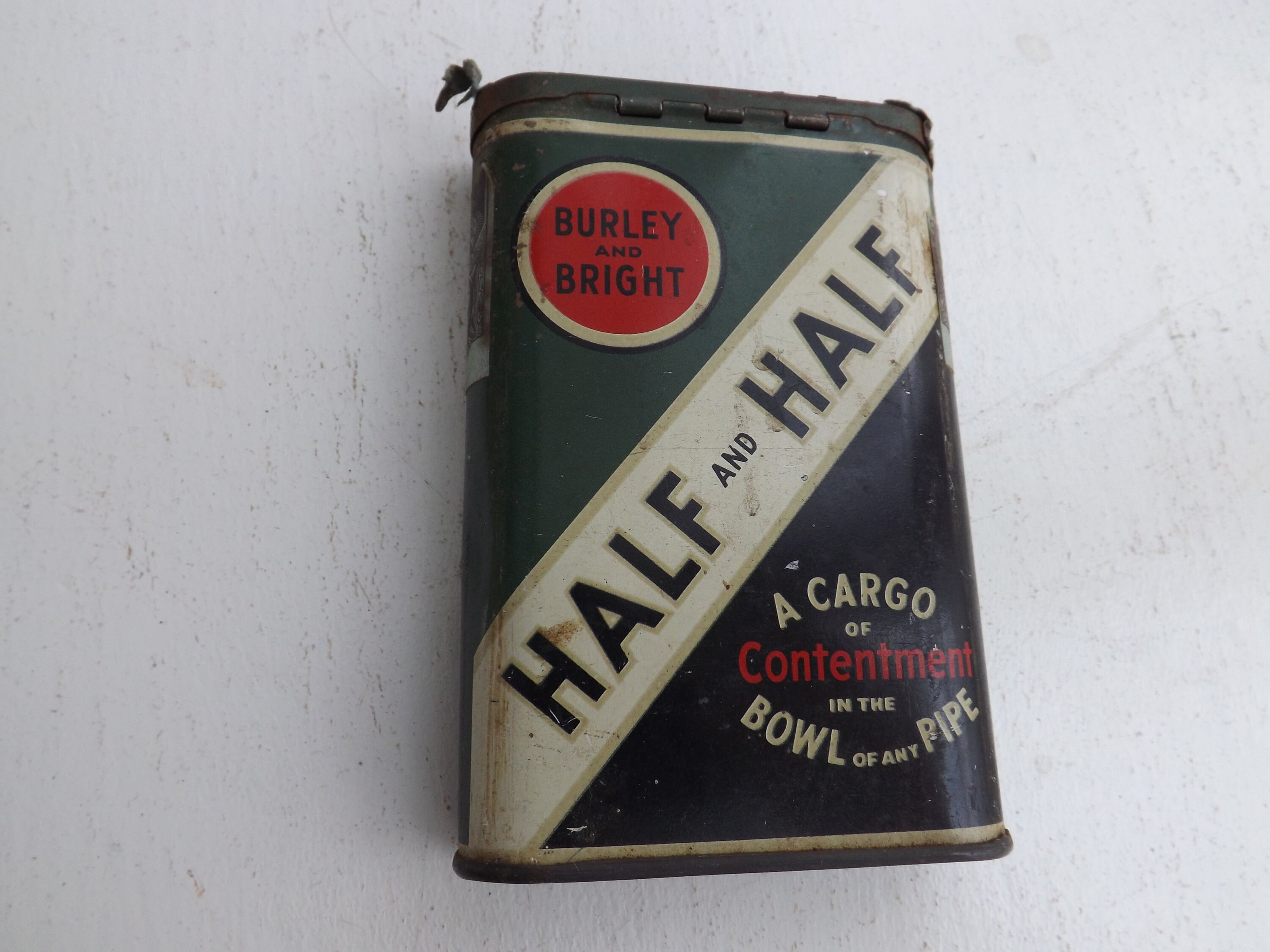 Half and Half Pipe Tobacco Tin Vintage Smoking Bar Decor Etsy UK