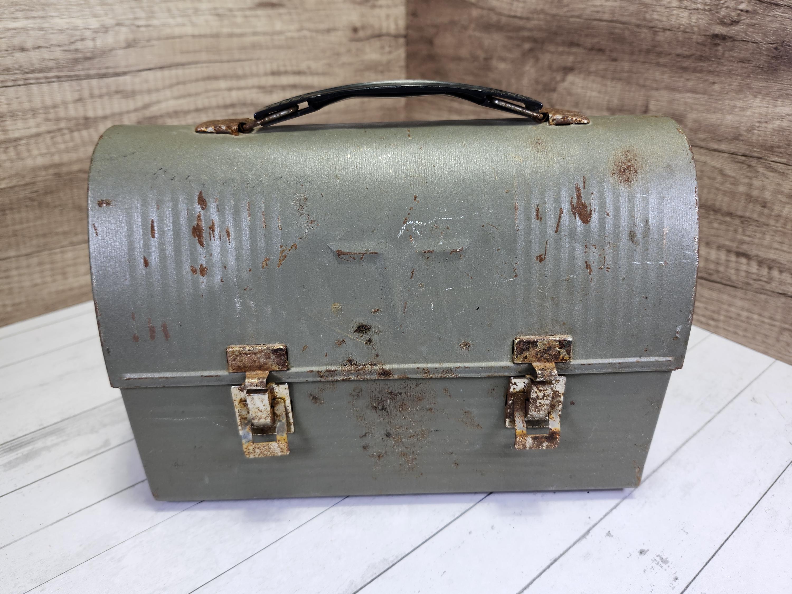 Vintage American Thermos Metal Lunch Box: Industrial Decor - Etsy