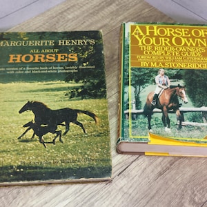 Vintage Horse Book Set: Equestrian Decor, 1967 & 1980