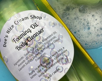 Limpiador corporal de aceite espumoso