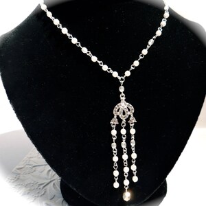 Tassel Rhinestone Necklace Y Necklaces Vintage Necklace VA-204