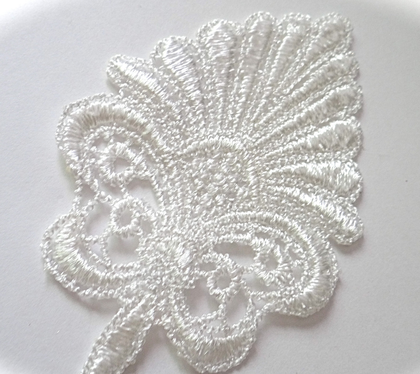 White Lace Applique Sewing Supplies Costume Trims BT137 Etsy