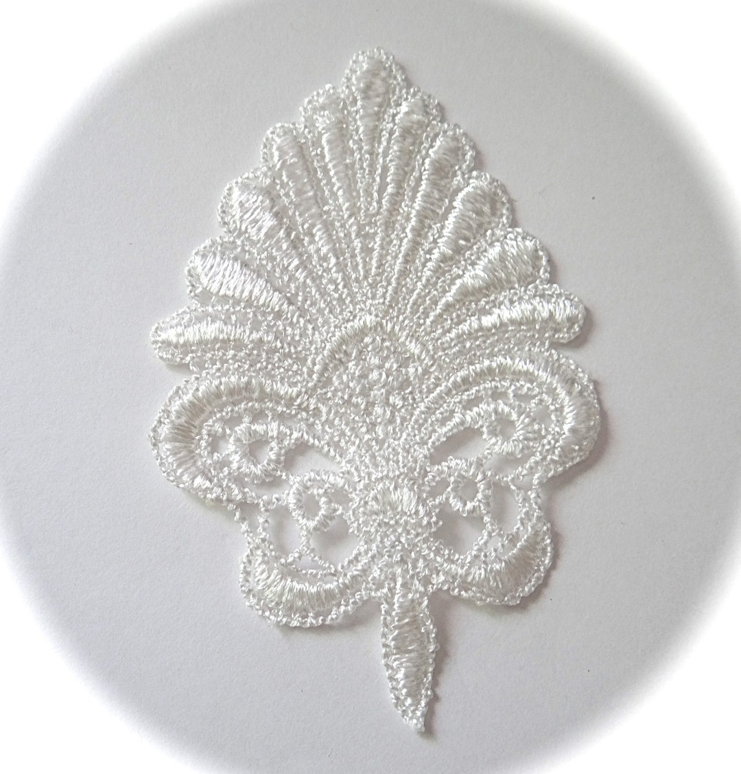White Lace Applique Sewing Supplies Costume Trims BT137 Etsy