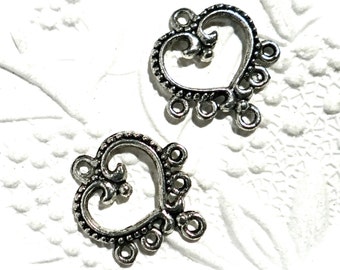 2 Earring Findings Silver Jewelry Making Supplies RB-121