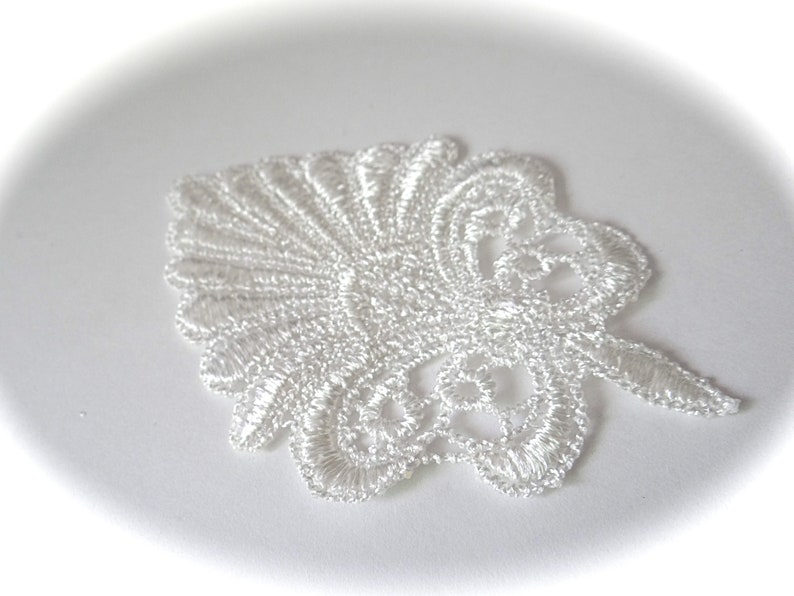 White Lace Applique Sewing Supplies Costume Trims BT137 Etsy