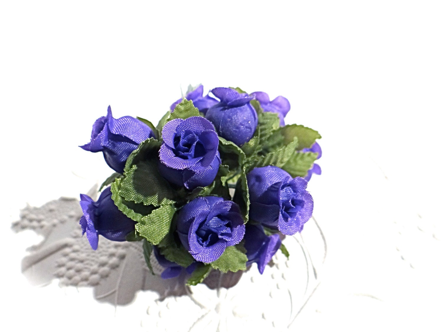 Purple Rosebud Bouquet Floral Supplies Miniature Rosebuds Etsy