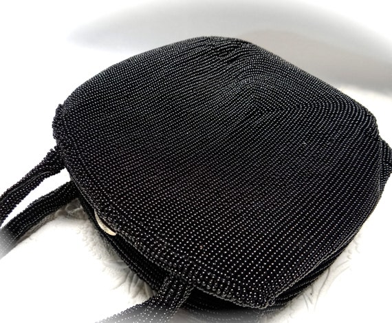 Black Vintage Walborg Evening Bag 1950's Beaded H… - image 6