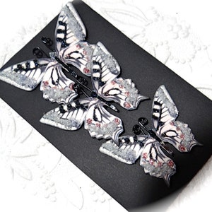 Paper Glittered Butterflies Scrapbooking Embellishments Craft Supplies FL-147