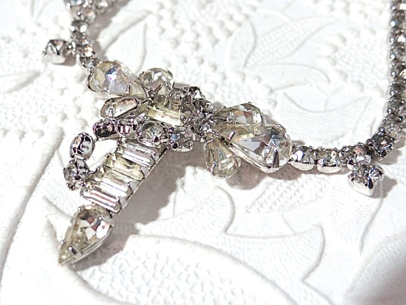 Vintage Rhinestone Necklace Duane Collectible Rhinestone Etsy