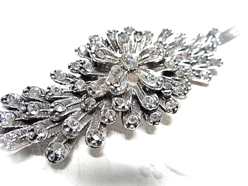 Rhinestone Starburst Bracelet Vintage Bracelets Costume Jewelry VA-136 image 5