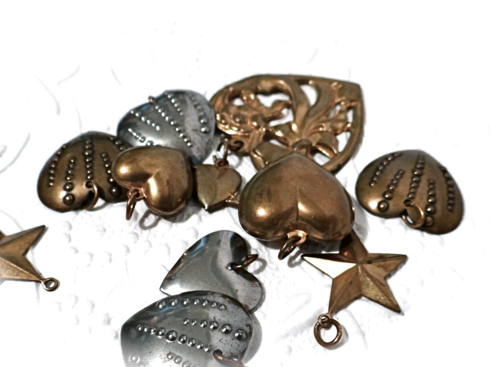 Vintage Charms Brass Pendants Jewelry Findings RB128 Etsy